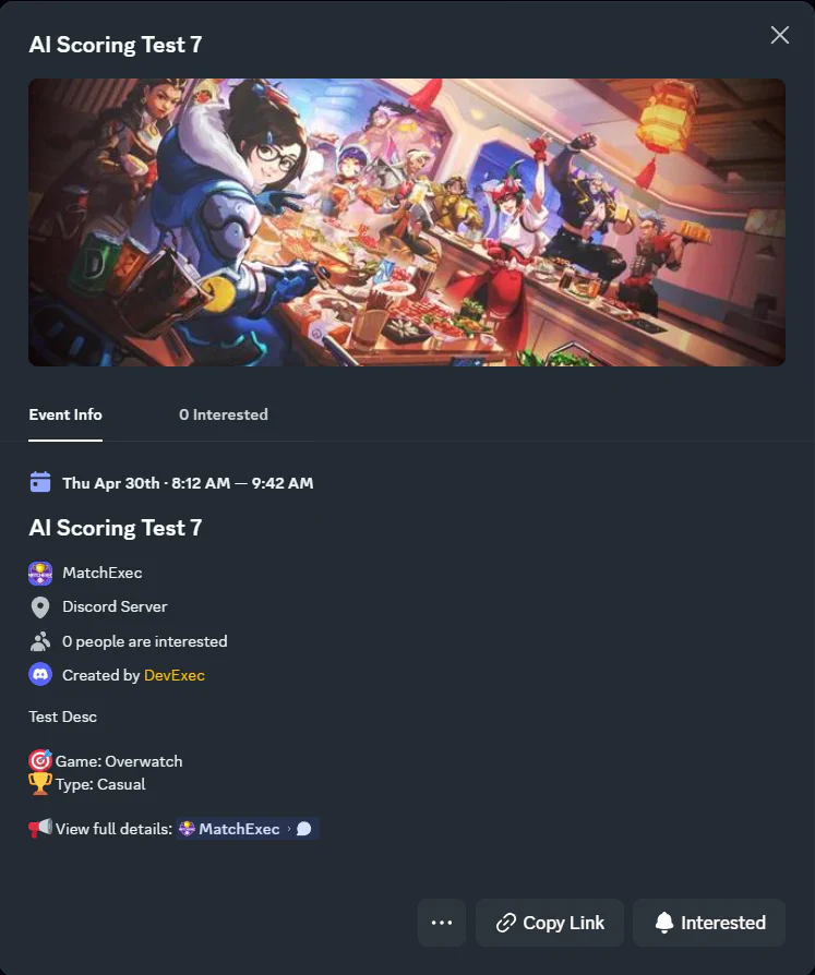 Discord Event