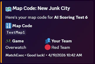 Map Code Discord DM