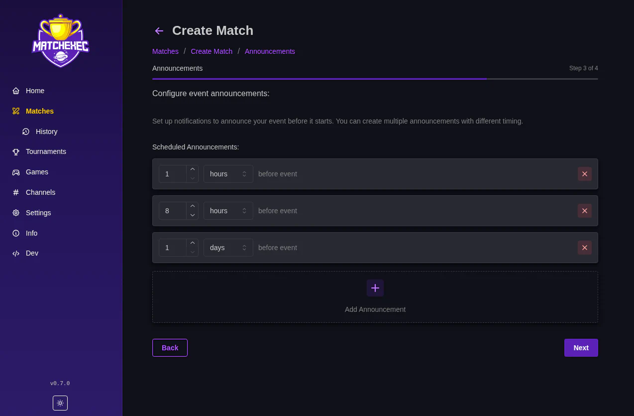 MatchExec Match Alerts