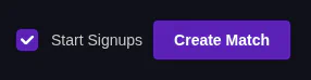 MatchExec Match Start Signups